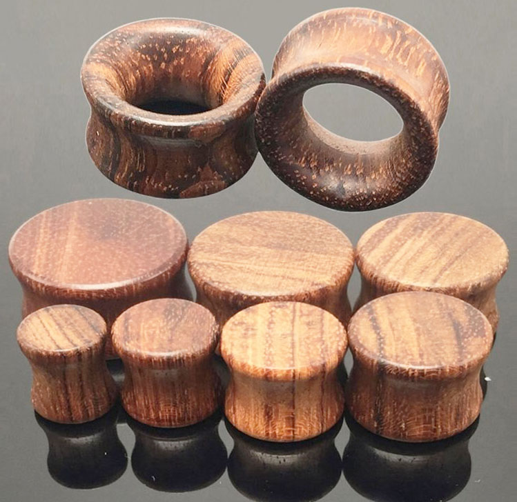 *plain tan olive wood ear plugs*