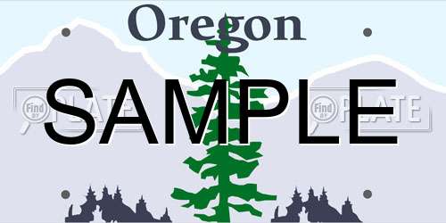 Image of Oregon License Plate Site